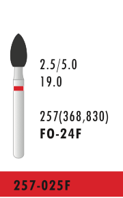 FO-24F - Rot - Diam.-Bohrer - 5 Stück