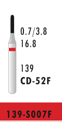 CD-52F - Rot - Diam.-Bohrer - 5 Stück