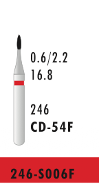 CD-54F - Rot - Diam.-Bohrer - 5 Stück