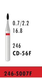 CD-56F - Rot - Diam.-Bohrer - 5 Stück