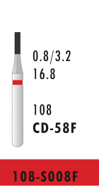 CD-58F - Rot - Diam.-Bohrer - 5 Stück