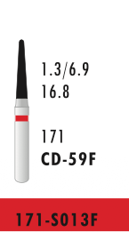 CD-59F - Rot - Diam.-Bohrer - 5 Stück