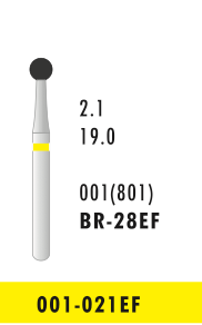 BR-28EF - Gelb - Diam.-Bohrer - 5 Stück