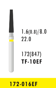 TF-10EF - Gelb - Diam.-Bohrer - 5 Stück