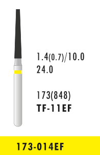 TF-11EF - Gelb - Diam.-Bohrer - 5 Stück