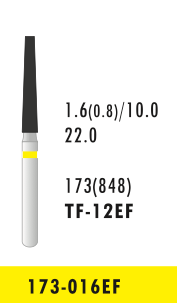TF-12EF - Gelb - Diam.-Bohrer - 5 Stück