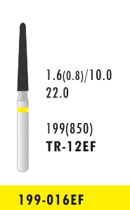 TR-12EF - Gelb - Diam.-Bohrer - 5 Stück