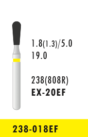 EX-20EF - Gelb - Diam.-Bohrer - 5 Stück