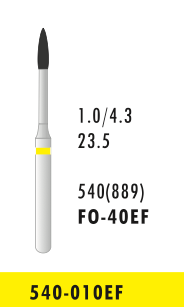 FO-40EF - Gelb - Diam.-Bohrer - 5 Stück