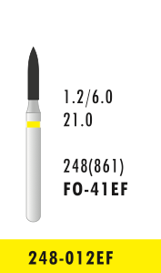 FO-41EF - Gelb - Diam.-Bohrer - 5 Stück