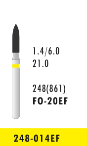 FO-20EF - Gelb - Diam.-Bohrer - 5 Stück