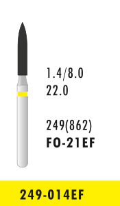 FO-21EF - Gelb - Diam.-Bohrer - 5 Stück