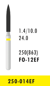 FO-12EF - Gelb - Diam.-Bohrer - 5 Stück