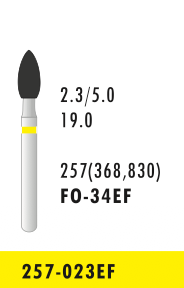 FO-34EF - Gelb - Diam.-Bohrer - 5 Stück
