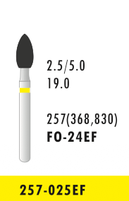 FO-24EF - Gelb - Diam.-Bohrer - 5 Stück