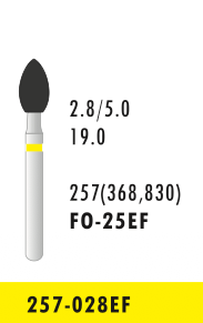 FO-25EF - Gelb - Diam.-Bohrer - 5 Stück