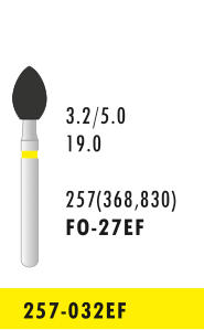 FO-27EF - Gelb - Diam.-Bohrer - 5 Stück