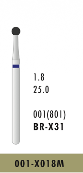 BR-X31 - Blau - Surgical - Diam.-Bohrer - 5 Stück