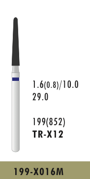 TR-X12 - Blau - Surgical - Diam.-Bohrer - 5 Stück