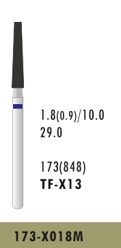 TF-X13 - Blau - Surgical - Diam.-Bohrer - 5 Stück