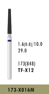 TF-X12 - Blau - Surgical - Diam.-Bohrer - 5 Stück