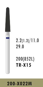 TR-X15 - Blau - Surgical - Diam.-Bohrer - 5 Stück