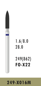 FO-X22 - Blau - Surgical - Diam.-Bohrer - 5 Stück