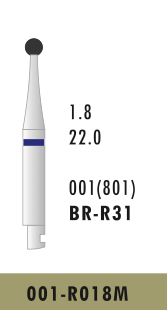 BR-R31 - Blau - Surgical - Diam.-Bohrer - 5 Stück