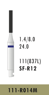 SF-R12 - Blau - Surgical - Diam.-Bohrer - 5 Stück
