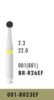 BR-R26EF - Gelb - Surgical - Diam.-Bohrer - 5 Stück