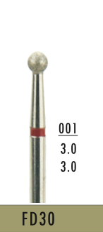 [FD30] FD30 - Rot Surgical- Diam.-Bohrer - 5 Stück