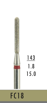FC18 - Rot Surgical- Diam.-Bohrer - 5 Stück