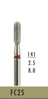 FC25 - Rot Surgical- Diam.-Bohrer - 5 Stück