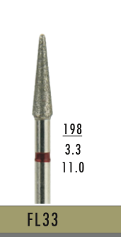 FL33 - Rot Surgical- Diam.-Bohrer - 5 Stück