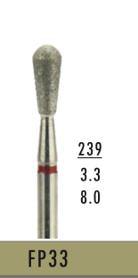 FP33 - Rot Surgical- Diam.-Bohrer - 5 Stück