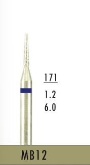 [MB12] MB12 - Blau Surgical- Diam.-Bohrer - 5 Stück