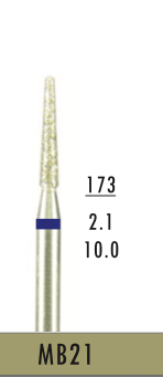 [MB21] MB21 - Blau Surgical- Diam.-Bohrer - 5 Stück