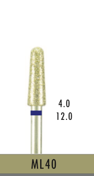 [ML40] ML40 - Blau Surgical- Diam.-Bohrer - 5 Stück