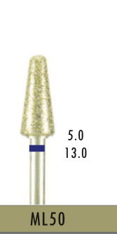 [ML50] ML50 - Blau Surgical- Diam.-Bohrer - 5 Stück