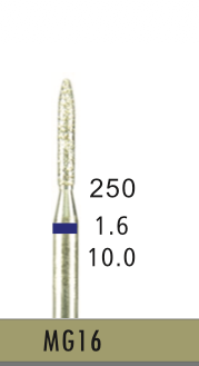 [MG16] MG16 - Blau Surgical- Diam.-Bohrer - 5 Stück