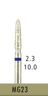 [MG23] MG23 - Blau Surgical- Diam.-Bohrer - 5 Stück