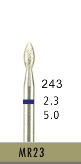 [MR23] MR23 - Blau Surgical- Diam.-Bohrer - 5 Stück