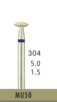 [MU50] MU50 - Blau Surgical- Diam.-Bohrer - 5 Stück