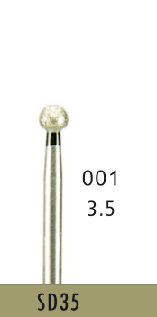 [SD35] SD35 - Schwarz Surgical- Diam.-Bohrer - 5 Stück