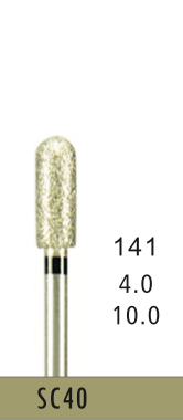 [SC40] SC40 - Schwarz Surgical- Diam.-Bohrer - 5 Stück
