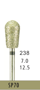 [SP70] SP70 - Schwarz Surgical- Diam.-Bohrer - 5 Stück