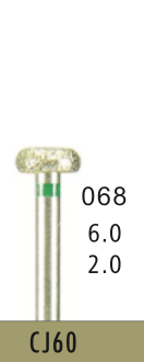 [CJ60] CJ60 - Grün Surgical- Diam.-Bohrer - 5 Stück