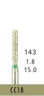 [CC18] CC18 - Grün Surgical- Diam.-Bohrer - 5 Stück