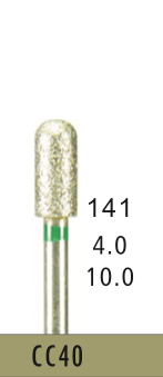 [CC40] CC40 - Grün Surgical- Diam.-Bohrer - 5 Stück