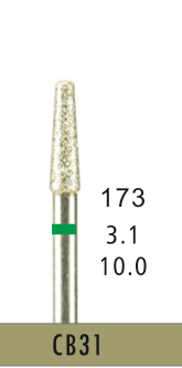[CB31] CB31 - Grün Surgical- Diam.-Bohrer - 5 Stück